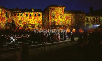 medieval themed pictorial decorative projections