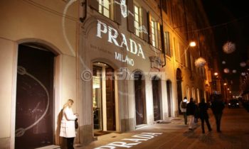 Projection for Prada store in Torino